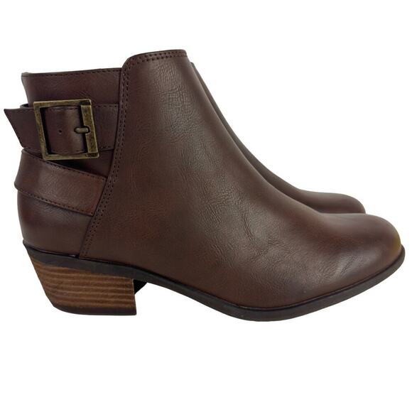 B.O.C. LYDIA BACK BELT COMFORT BOOTIE IN BROWN NWOB WOMEN'S SIZE 9.5M - Picture 6 of 13